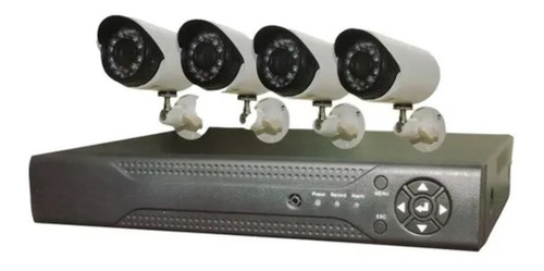 Kit Cctv Con 4 Cámaras De Seguridad Mas Dvr 1080p Full Hd