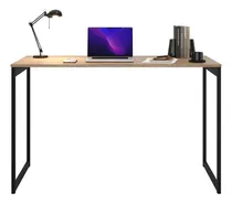 Comprar Escrivaninha 90x50 Mesa Apoio Estudo Trabalho Netebook Pc Cor Laminado Com Preto Estilo Industrial