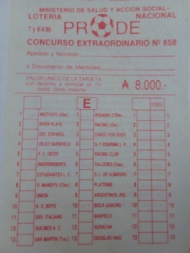 Fútbol Prode Boletas Originales + Libro!