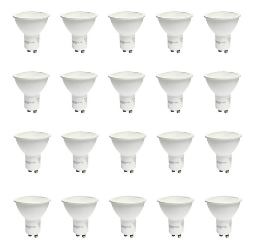 Dicroica Led 7w 120° Gonna Luz Fria  Gu-10 Pack X 20un