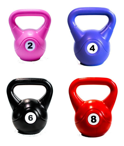 Set Pesas Rusas 8kg, 6kg, 4kg Y 2kg Fitness Premium