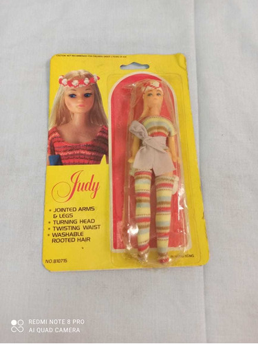 Muñeca Vintage Judy, Made In Hong Kong 