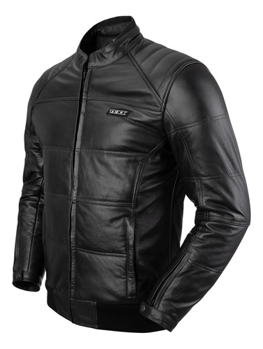 Jaqueta Masculina Texx Cyberdog Couro Motociclista Custom