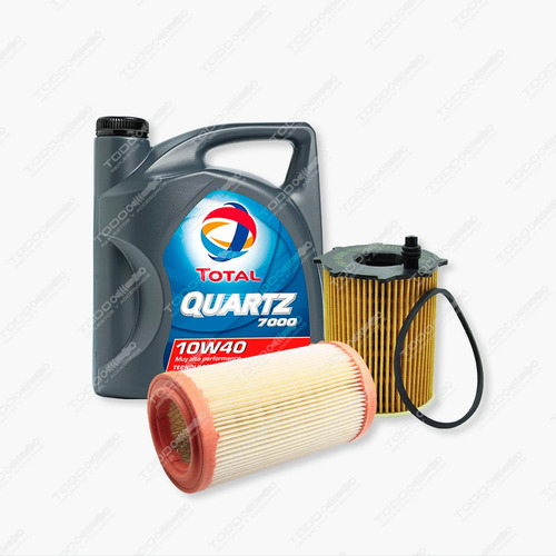 Kit 2 Filtros + Aceite Total Peugeot Partner 1.9 Diesel