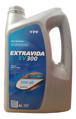 Extravida X V 300 Caja 4 Bidones X 4 Litros