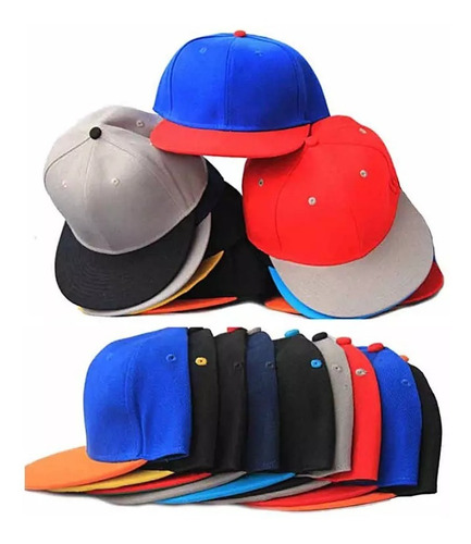 Imagen 3 de 8 de Jockey Gorro Snapback Gorro Visera Plana Cierre Ajustable