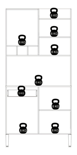 Imagen 5 de 10 de Mueble De Cocina Kit Completo 4 Puertas 1 Cajon Amoblamiento