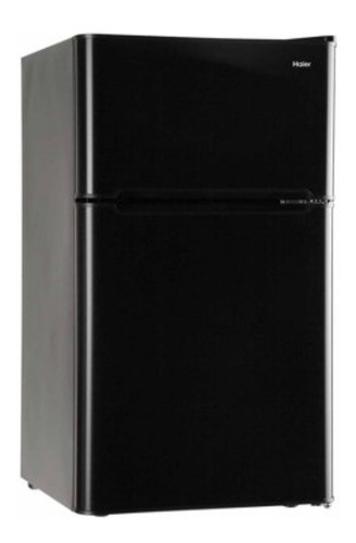 Refrigerador frigobar Haier HC32TW10S negro con freezer 91L 110V