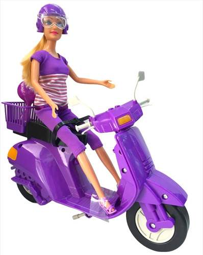 Muñeca Paloma Y Moto Scooter C/ Acc Nuevo Pce 8206 Bigshop