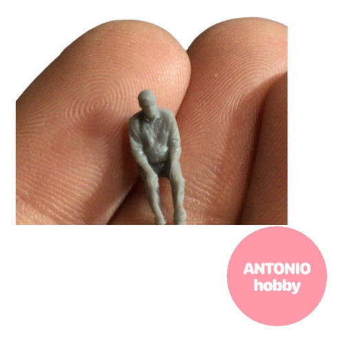 6 Personajes Sentados Ho 1/87 Para Vagones Ferromodelismo