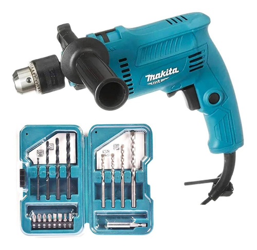 Taladro Rotomartillo 5/8 In 740w + Brocas Puntas 17pz Makita