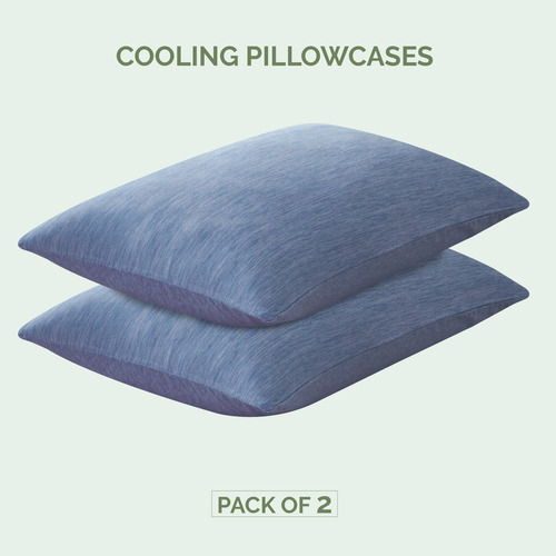 Juego De Fundas De Almohada Refrescantes Lujo Transpirables