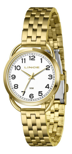 Relógio Lince Feminino Ref: Lrg4779l36 B2kx Casual Dourado