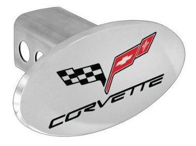 Chevy Corvette C6 Cromo Emblema Rojo Negro Rellena Enganche