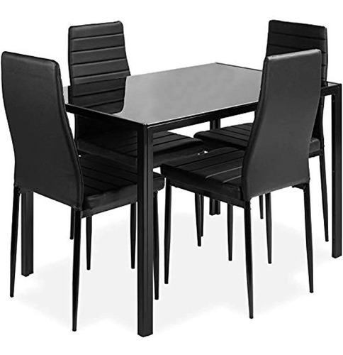 Dklgg Juego De Mesa De Cocina De 5 Piezas Para Comedor, 4 Si