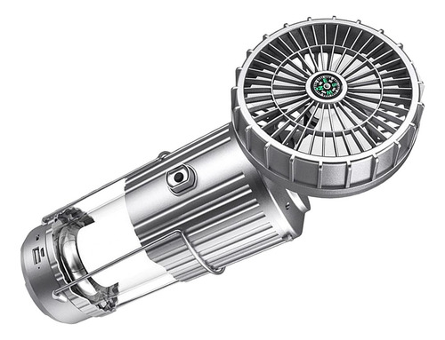 Hnhnluz De Camping Con Ventilador Solar, Reflector Multifunc