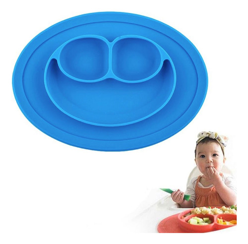 Plato Silicona Sonrisa Para Bebe