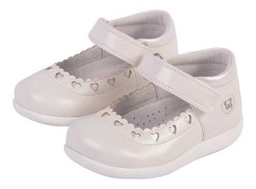 Zapato Clasico Bebe Niña Blanco Pillin