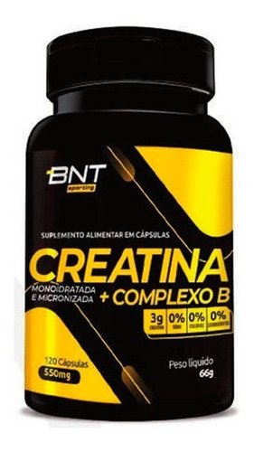 Creatina + Complexo B, 120 Capsulas 550mg