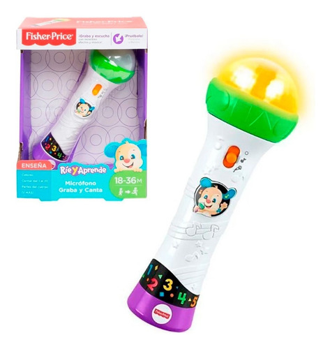 Fisher Price Microfono Graba Y Canta Didactico Sonido Bebe