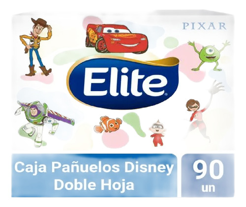 Pañuelos De Papel Tissue Elite Disney Box 90 Unid.