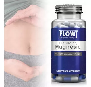 Suplemento Alimenticio Cloruro De Magnesio 100 Cápsulas Flow