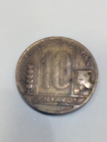 Moneda De 10 Centavos Argentina 1948