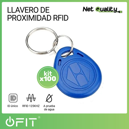 Imagen 2 de 11 de Llavero De Proximidad Tag Rfid 125khz Uhf 100 Unidades