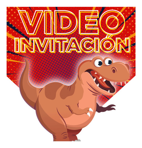 Invitación Digital Dinosaurios En Video - Invitación Animada