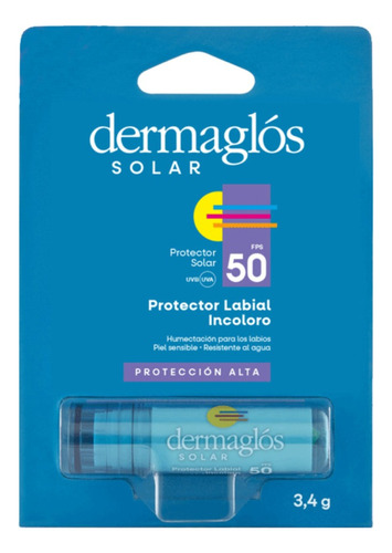 Labial Protector Dermaglos Con Fps 50 X 3.4 Gr 3 Gr