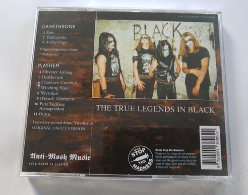 Mayhem - Dark Throne , The True Legend In Black (Usado)