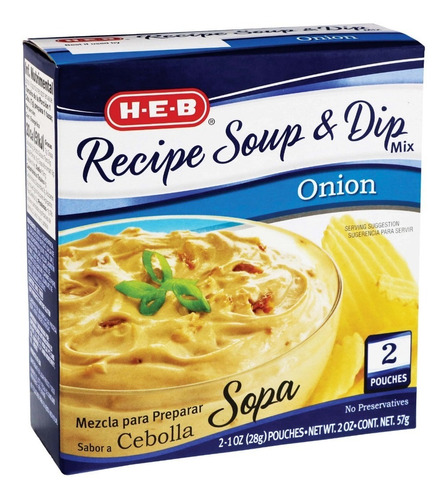 Mezcla Para Preparar Dip De Cebolla Recipe Soup & Dip Mix