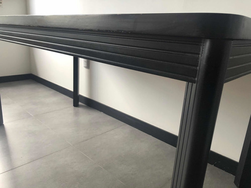 Mesa De Comedor De Diseño Moderno De Madera Maciza En Negro