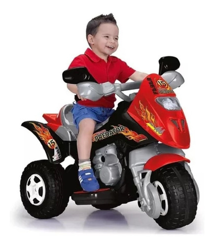 Feber Montable Eléctrico Trimoto Predator 6v Moto Color Rojo