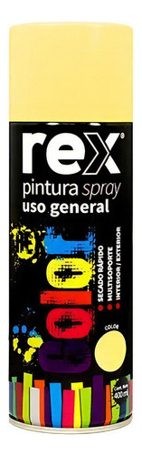 Pintura Aerosol Spray Uso General Secado Rápido Rex Color Beige