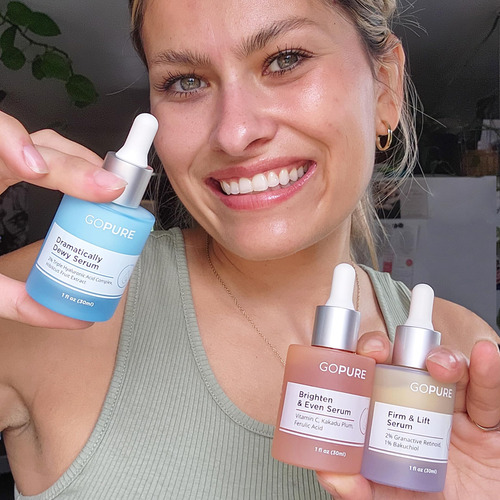 Serum Trio Set Gopure Power Radiant Con Vitamina C Y Ácido H