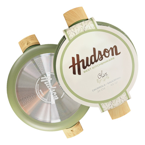 Olla Hudson OLI05 Olive 24 Cm Con Antiadherente 4.2 L