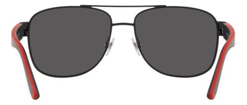 Gafas de sol Polo Ralph Lauren Ph3122 903887 59, lente gris, color negro