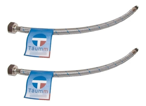 Imagen 1 de 3 de Pack 2 Flexible Agua He-hi M10 X 1/2 50 Cm