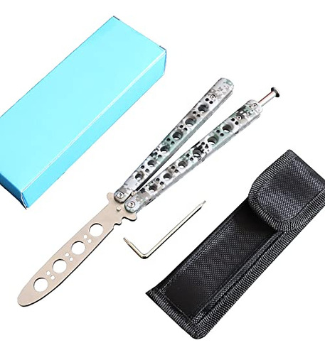 Mc40 Butterfly Knife Training Tool Folding Stainless St...