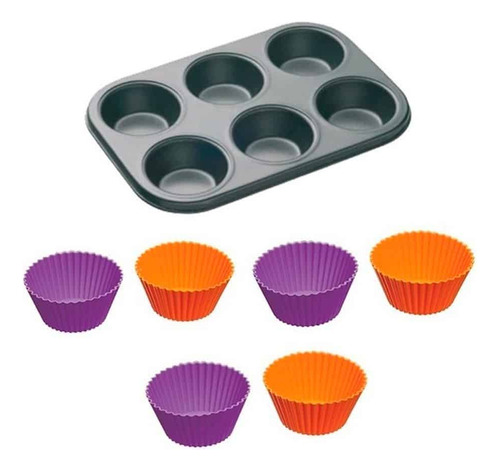 Molde Para Muffins Con Pirotines Cupcakes Medianos