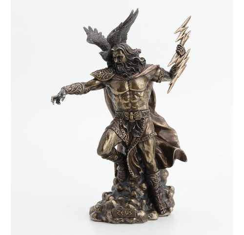 Estatua De Zeus Con Trueno Y Águila