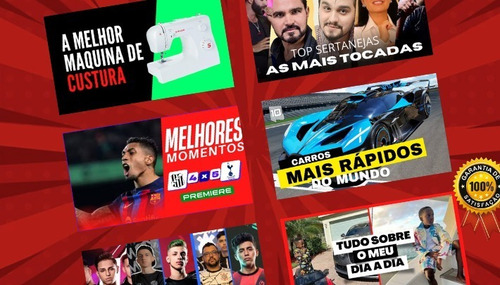 Pack 50 Capas Para Youtube Thumbnail, Miniatura