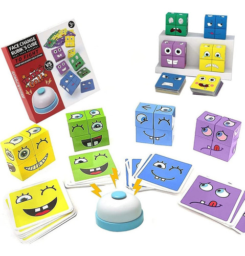 Rompecabezas Montessori Emoji Bloques Que Cambian La Cara Pa
