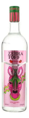 Paquete De 3 Licor De Vodka Zebratoff Fresa 1 L