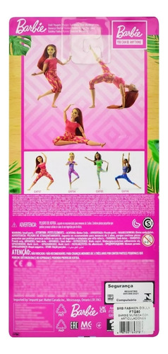 Barbie Made To Move Yoga Peliroja Articulada 29cm Mattell