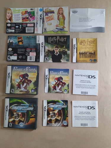 Lote De Encartes E Manuais Nintendo Ds E Psp