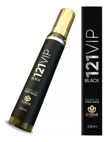 Perfume Masculino 121 Vip Black 28ml Zyone - Alta Fixação.