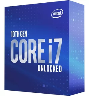 Procesador gamer Intel Core i7-10700K BX8070110700K de 8 núcleos y 5.1GHz de frecuencia con gráfica integrada