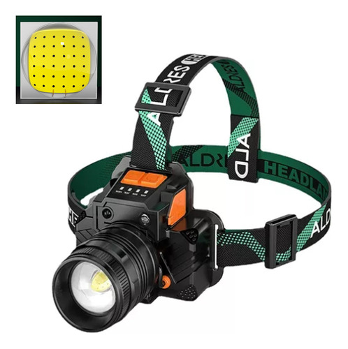 Linterna Frontal L9 Led Cree Profesional Con Zoom Táctico, 1